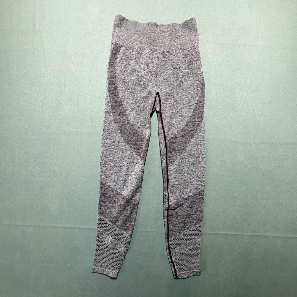 Victorias Secret PINK Seamless High Waisted Leggings Burgundy Heather Small